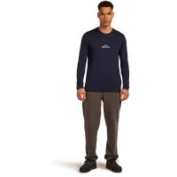 Icebreaker Mer 150 TechLite LS Tee Road To Cook Midnight Navy
