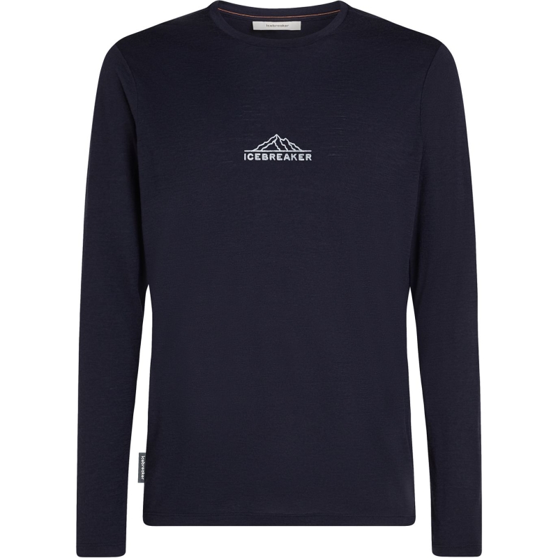 Icebreaker Mer 150 TechLite LS Tee Road To Cook Midnight Navy
