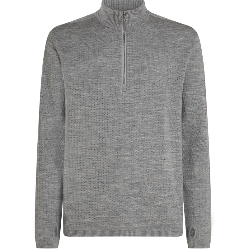 Icebreaker Icebreaker Anniversary Original LS Half Zip Metro Hthr