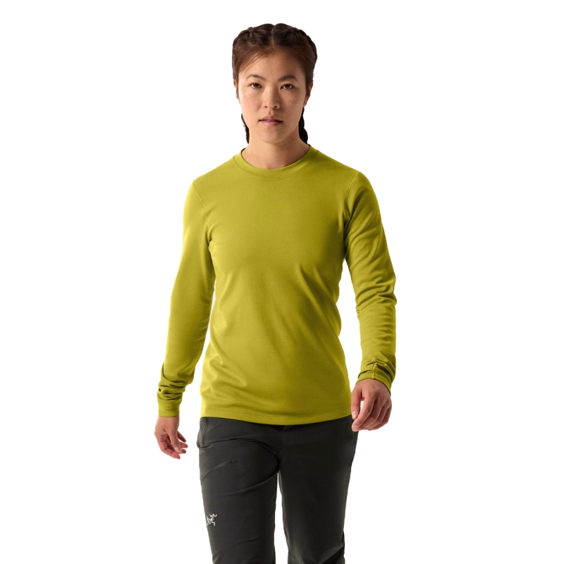 Arc'teryx Taema Thermal Crew LS Women's Olive Moss Heather