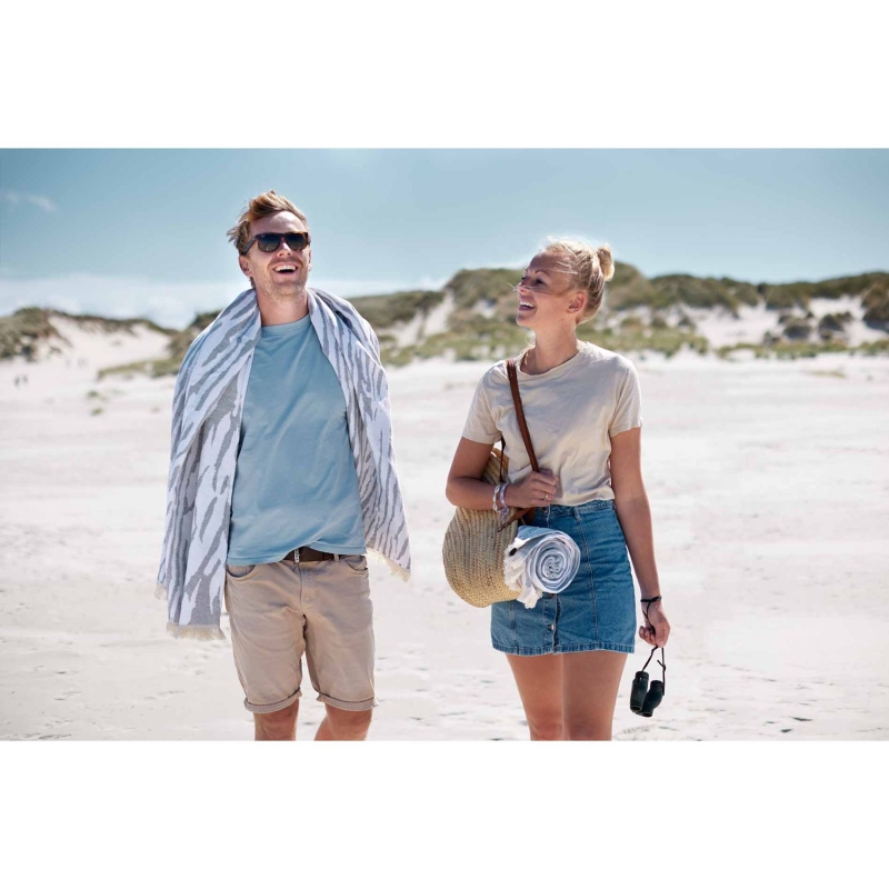 Blue Loop Originals Wadden Strandlaken Wit/Blauw