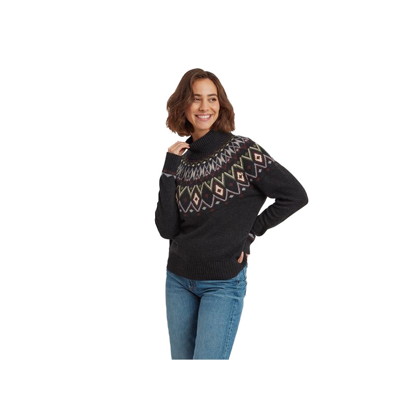 Sherpa Indu Mock Neck Women's Black