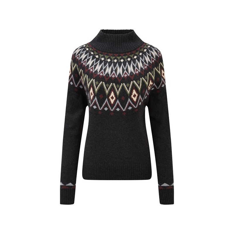 Sherpa Indu Mock Neck Women's Black
