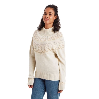 Sherpa Indu Mock Neck Women's Ecru