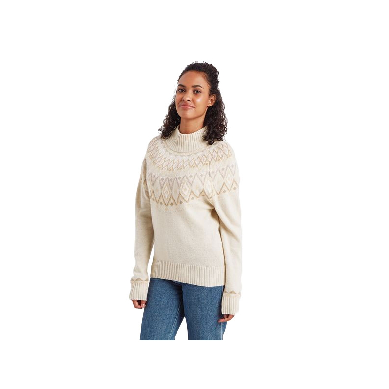Sherpa Indu Mock Neck Women's Ecru