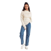 Sherpa Indu Mock Neck Women's Ecru