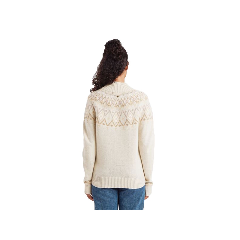Sherpa Indu Mock Neck Women's Ecru