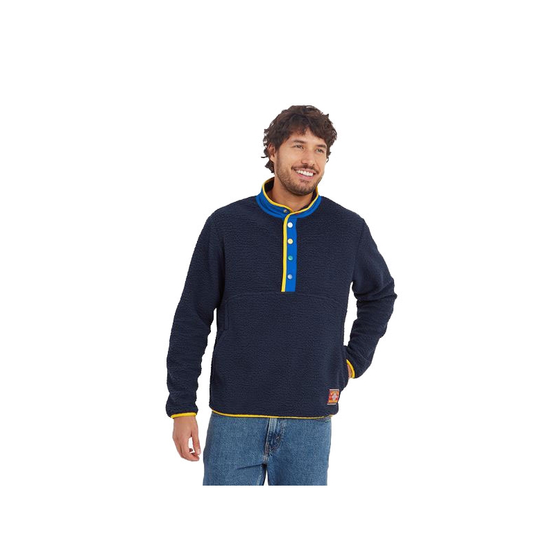 Sherpa Tarcho Snap 1/4 Pullover Rathee Blue