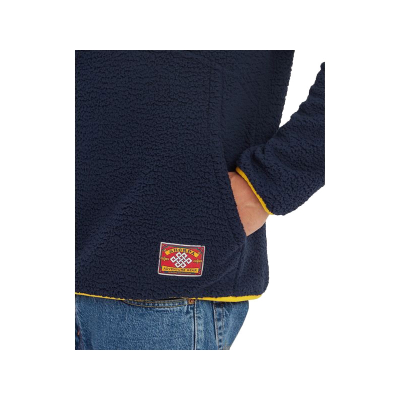 Sherpa Tarcho Snap 1/4 Pullover Rathee Blue