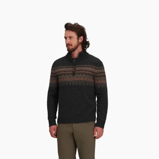 Royal Robbins Arch Rock 1/4 Zip Charcoal Htr Kirkwood Pt