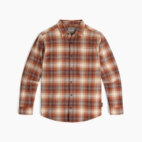 Royal Robbins Lieback Organic Cotton Flannel L/S Rust Brown Dipsea Pld
