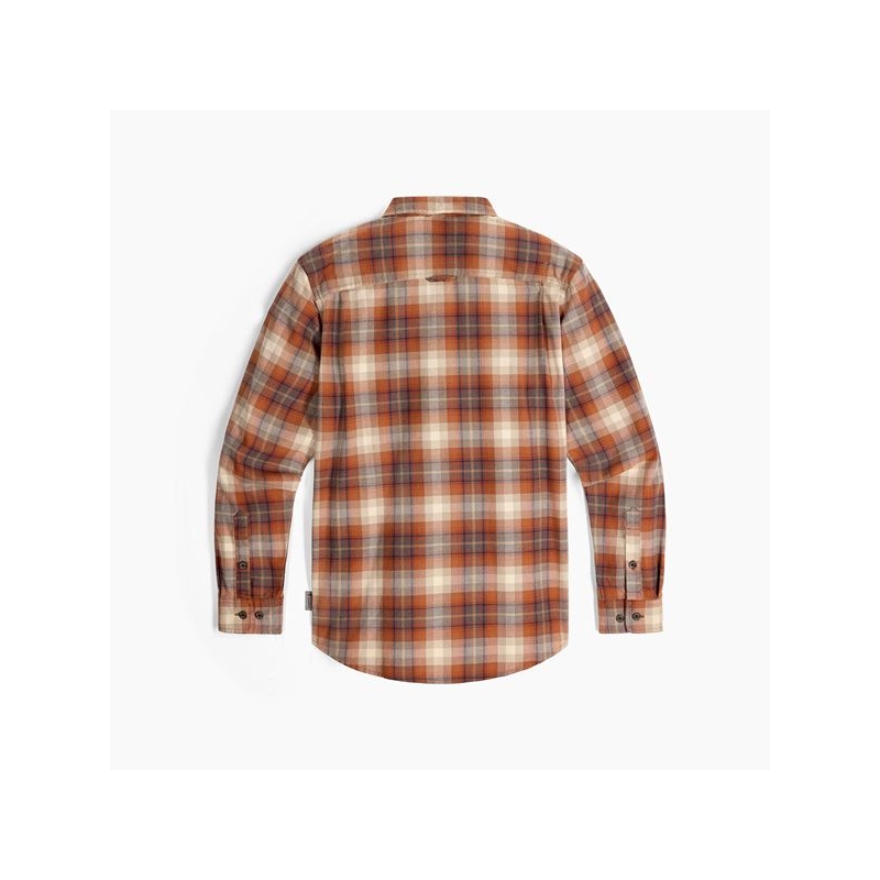 Royal Robbins Lieback Organic Cotton Flannel L/S Rust Brown Dipsea Pld