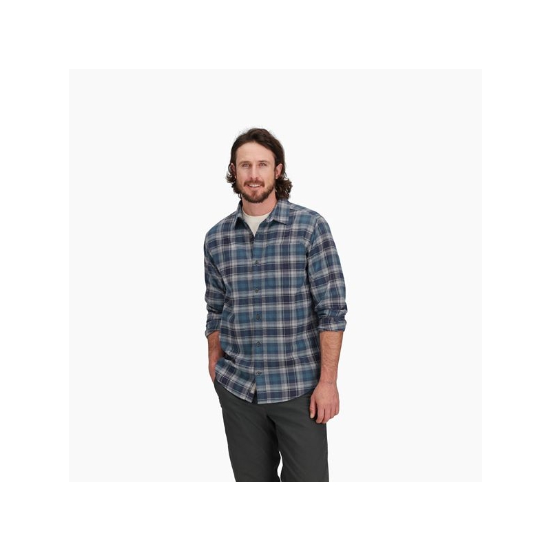 Royal Robbins Lieback Organic Cotton Flannel L/S Navy Dipsea Pld