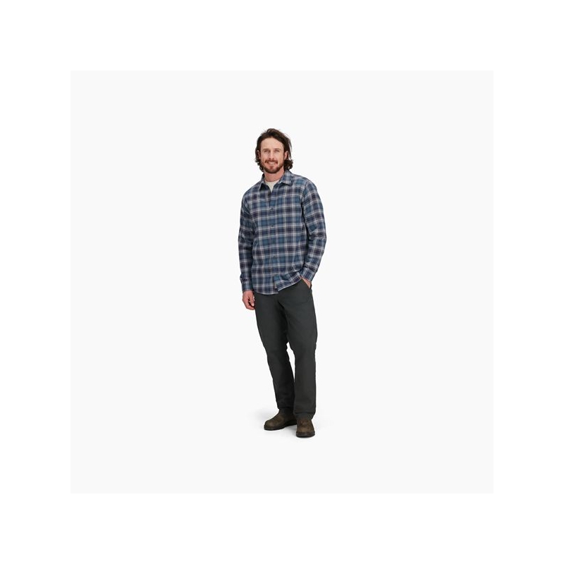 Royal Robbins Lieback Organic Cotton Flannel L/S Navy Dipsea Pld