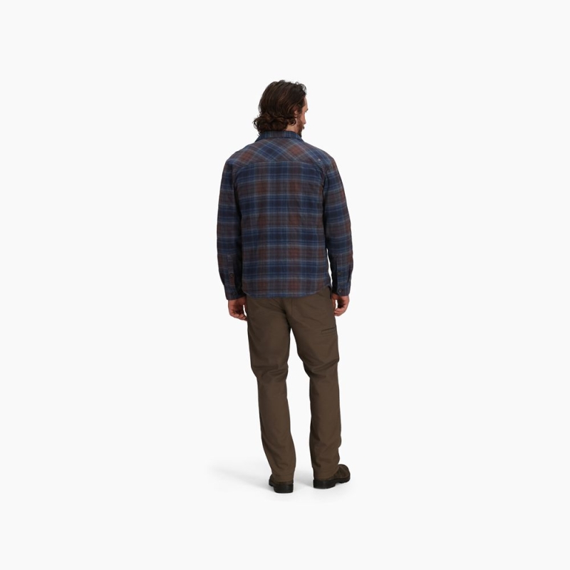 Royal Robbins Snowcap Lined Flannel Long Sleeve Naval Tioga Pld