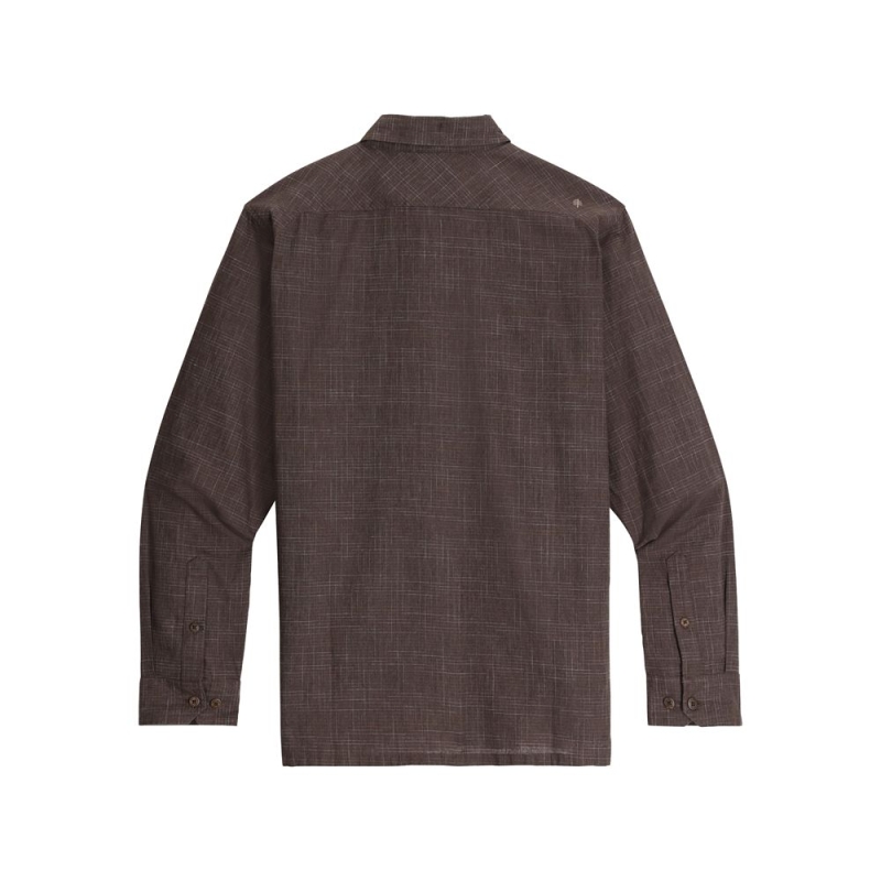 Royal Robbins Hempline Spaced Long Sleeve Seal Brown