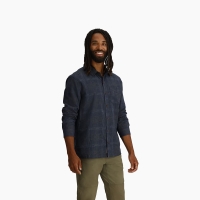 Royal Robbins Hempline Spaced Long Sleeve Collins Blue