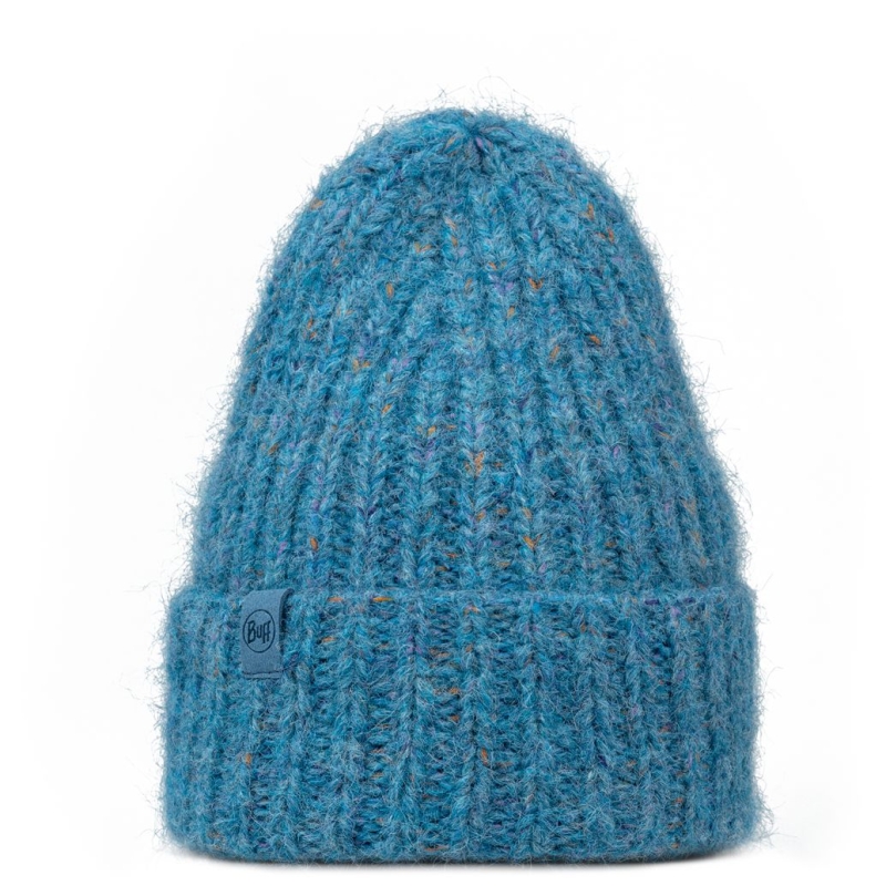 Buff Knitted & Fleece Band Hat EYLA LAKE BLUE                