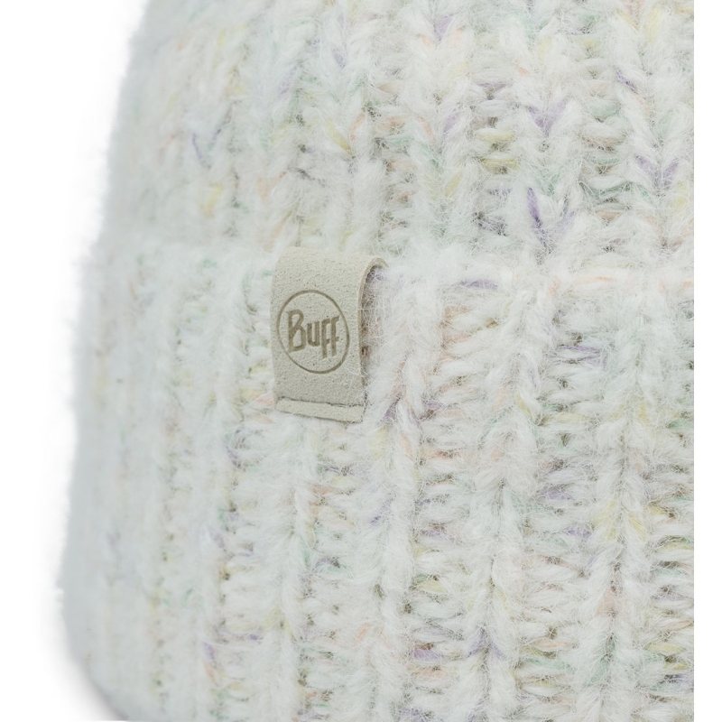 Buff Knitted & Fleece Band Hat EYLA WHITE                    