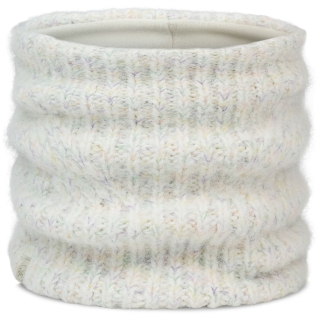 Buff Knitted & Fleece Neckwarmer EYLA WHITE