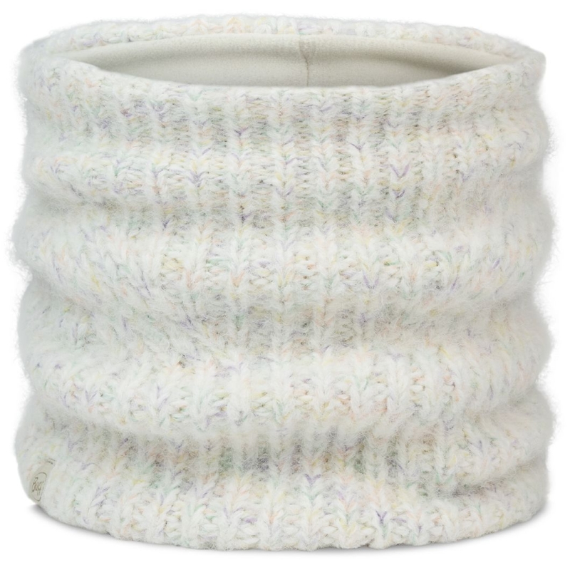 Buff Knitted & Fleece Neckwarmer EYLA WHITE                    