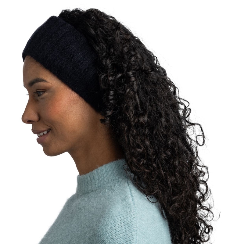Buff Knitted Neckwarmer NILAH NIGHT BLUE              
