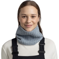 Buff Knitted Neckwarmer NILAH LAKE BLUE