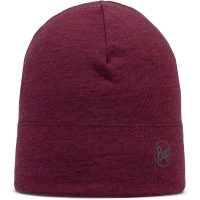Buff Merino Midweight Beanie MELANGE TIBETAN RED sjaal en col