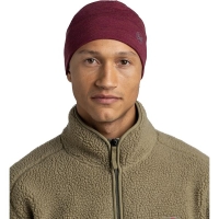 Buff Merino Midweight Beanie MELANGE TIBETAN RED sjaal en col