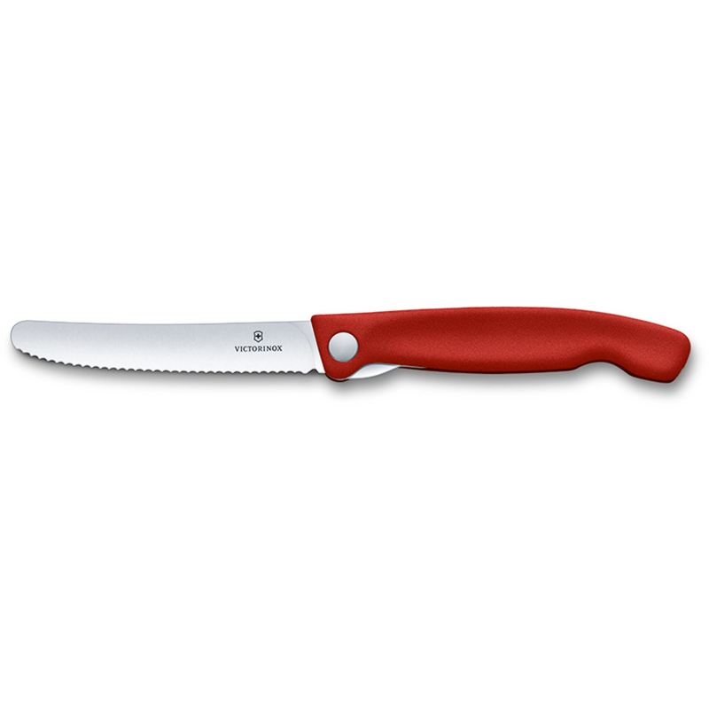 Victorinox Inklapbaar kartel schilmes, 11cm Rood