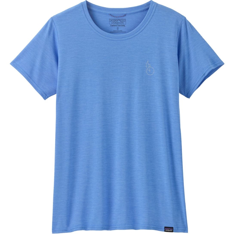 Patagonia Cap Cool Daily Graphic Shirt - Waters Women's Swelldrifter: Abundant Blue X-