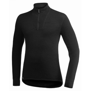 woolpower Zip Turtleneck 200 Black