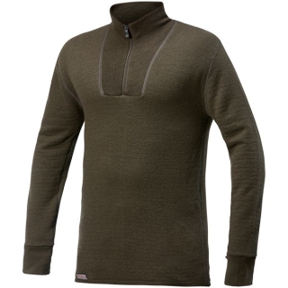 woolpower Zip Turtleneck 200 Pine Green