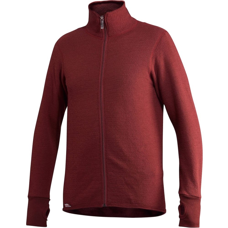 woolpower Full Zip Jacket 400 Rust Red