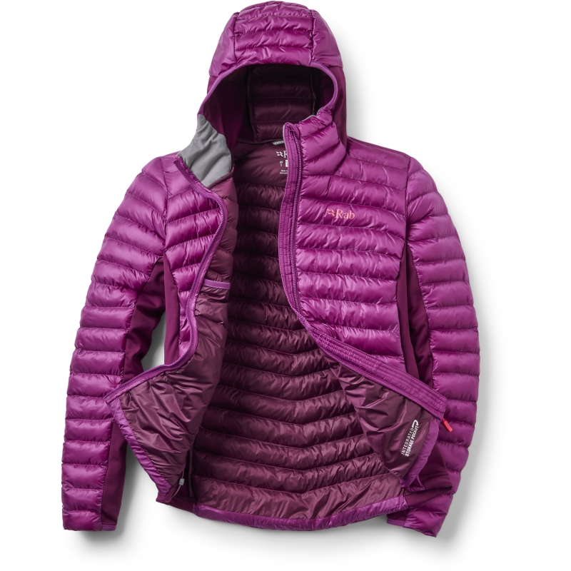 RAB Cirrus Flex Hoody Women's Plum/Mulberry winterjas