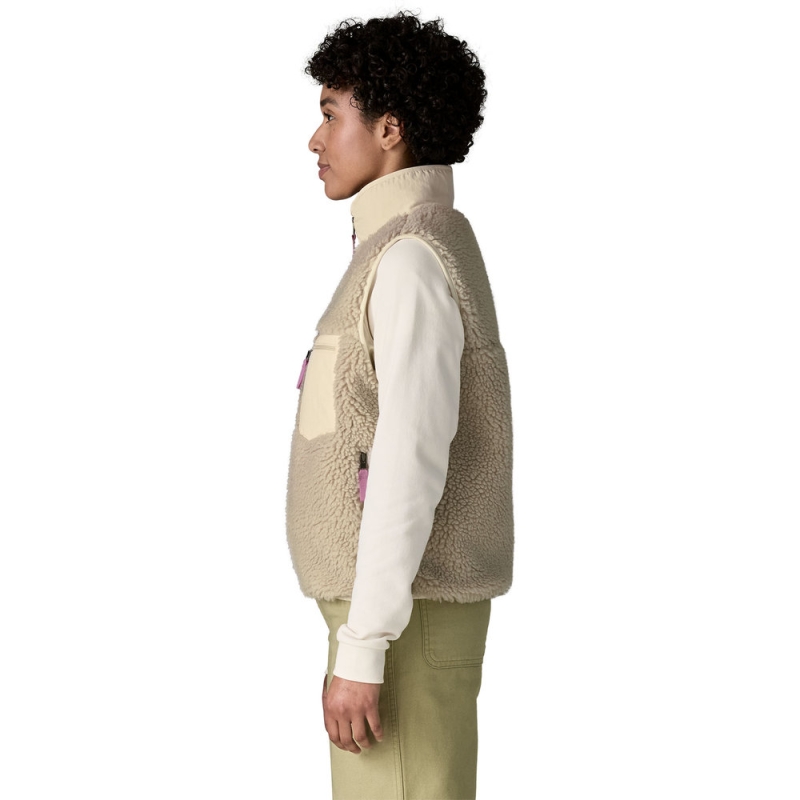 Patagonia Classic Retro-X Jkt Women's Natural w/Light Violet