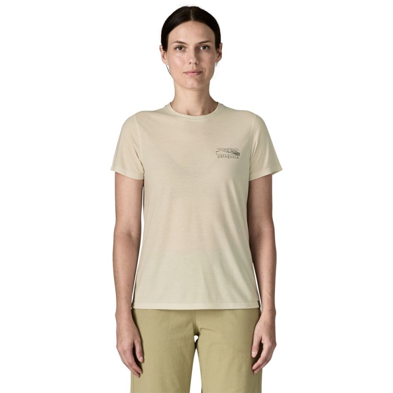 Patagonia Cap Cool Trail Shirt Women's - Stratapeaks Dyno White