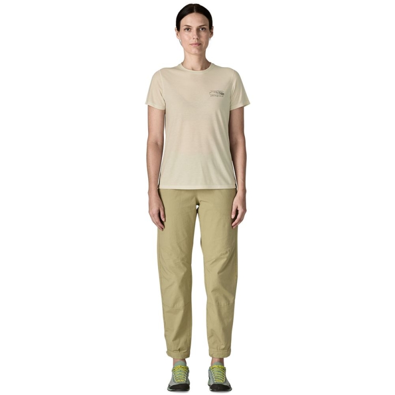 Patagonia Cap Cool Trail Shirt Women's - Stratapeaks Dyno White