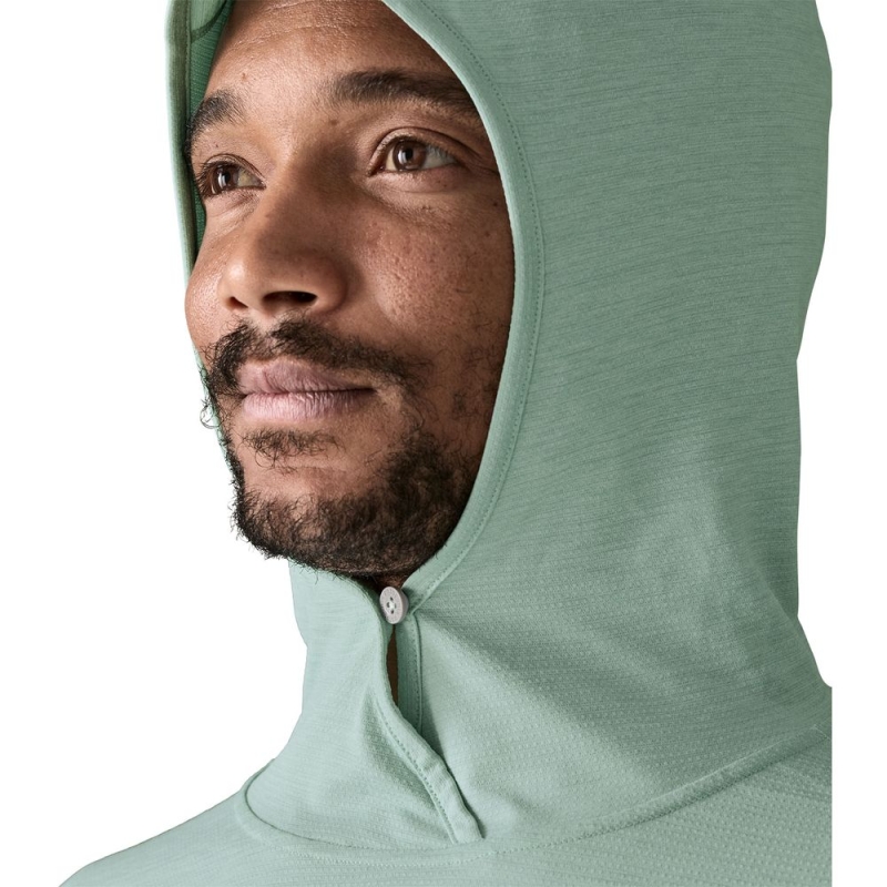 Patagonia Cap Cool Sun Hoody Thermal Blue - Thin Ice X-Dye