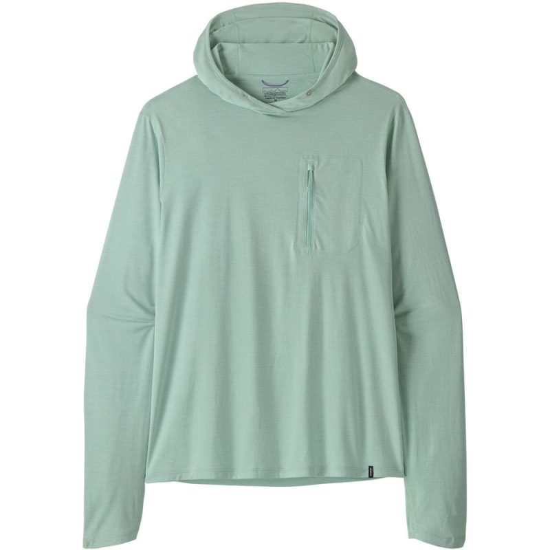 Patagonia Cap Cool Sun Hoody Thermal Blue - Thin Ice X-Dye