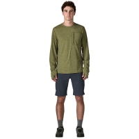 Patagonia L/S Cap Cool Sun Shirt Caper Green - Buckhorn Green X