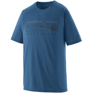 Patagonia Cap Cool Trail Shirt - Stratapeaks Aquatic Blue