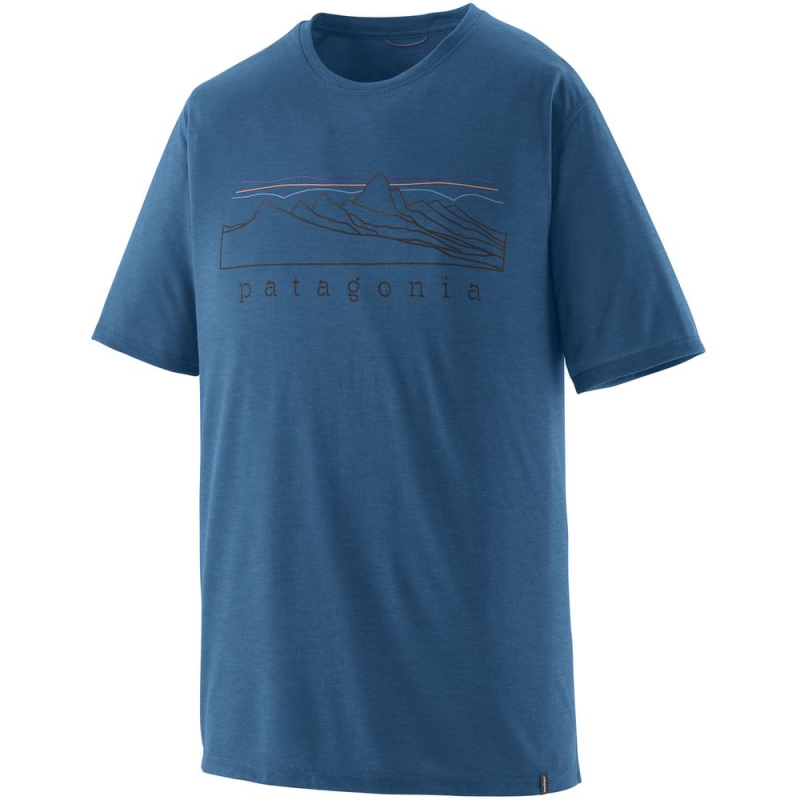 Patagonia Cap Cool Trail Shirt - Stratapeaks Aquatic Blue