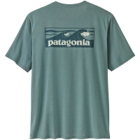 Patagonia Cap Cool Daily Shirt - Boardshort Logo Blue Sage - Light Blue Sage X-