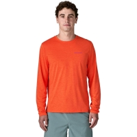 Patagonia L/S Cap Cool Daily Shirt - Boardshort Logo Orange Peel - Light Orange Pee