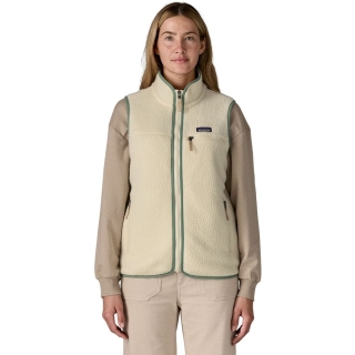 Patagonia Retro Pile Vest Women's Natural w/Ellwood Green