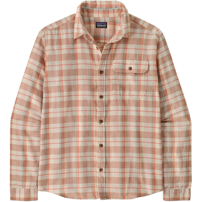 Patagonia L/S LW Fjord Flannel Shirt Handmade: Natural