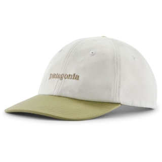 Patagonia Fitz Roy Icon Trad Cap Text Logo: Birch White w/Gumtr