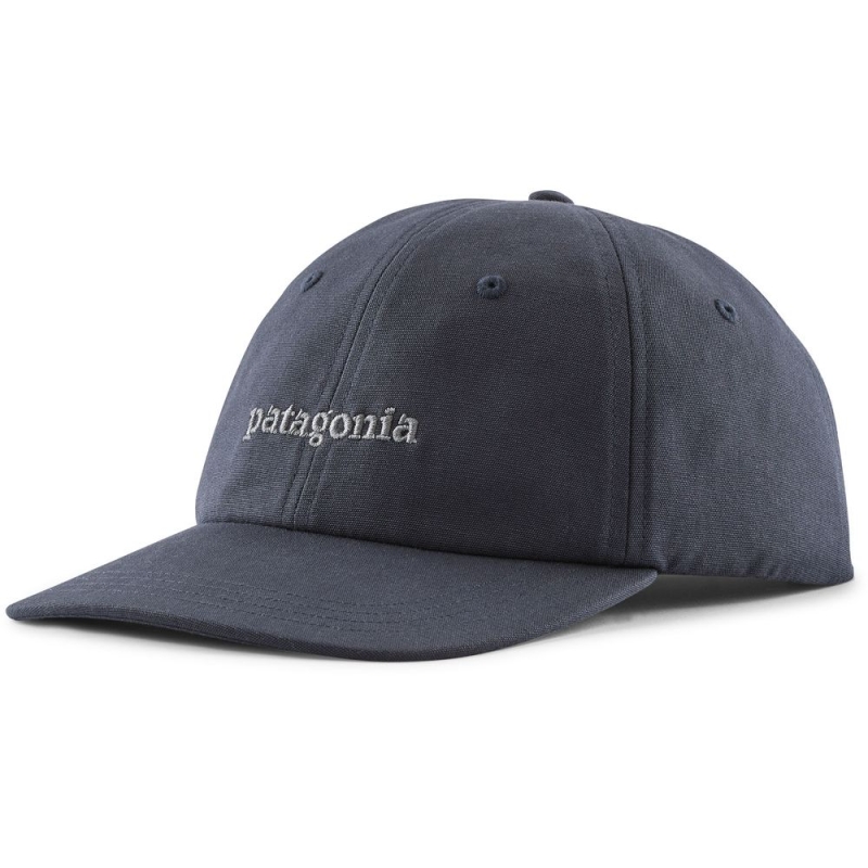 Patagonia Fitz Roy Icon Trad Cap Text Logo: Smolder Blue