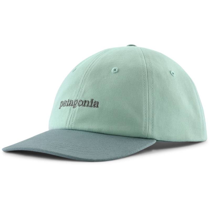 Patagonia Fitz Roy Icon Trad Cap Text Logo: Thin Ice